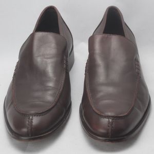 Via Spiga Brown Leather Slip-On Loafer